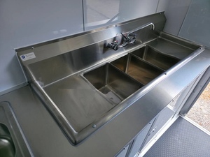 7' X 12' <b>Pink</b> Aluminum <b>Frame</b> Rust Resistant Concession Trailer Flat Front Food Event Catering with 1 Year Warranty - Product Image 5
