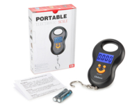 Balance de pesée portable pour volailles, balance numérique suspendue pour bagages, 50 kg, en plastique, à piles