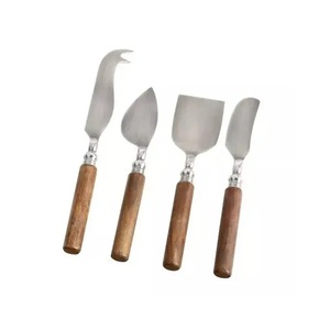 Juego de servidor de queso de acero inoxidable de Metal de lujo moderno de 4 Uds. Con mango de piedra, juego de cuchillo y tenedor, herramientas usadas para restaurante de Hotel en casa - Product Image 4