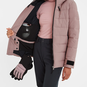 Blouson d'hiver pour femme de haute qualité, taille XL, avec boutons sur le devant, imperméable, tendance, pour l'extérieur, en coton et laine - Product Image 5