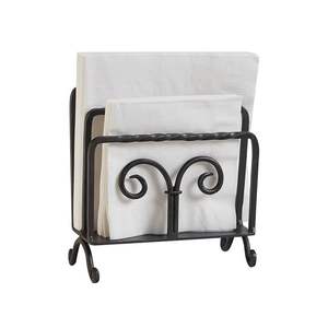 Porte-serviettes en métal noir en forme de feuille d'érable pour la maison et le bureau, décoration de table, porte-papier de table - Product Image 6