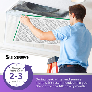 Filtro de Aire SUIXINEYI 14x24x1 MERV 11 de Alto Flujo para HVAC, Aire Acondicionado y Calderas, Compatible con Unidades de Ventilación Residenciales, Rectangular - Product Image 6