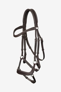 Bride de cheval occidentale en cuir marron personnalisable avec rêne de bride de chute pour l'équitation - Product Image 5