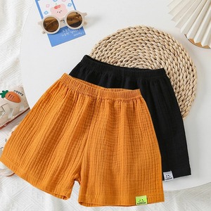 กางเกงขาสั้นผู้ชายผ้าฝ้ายแท้2ชิ้นสำหรับฤดูร้อนกางเกงขาสั้นเด็กผู้หญิงสีทึบกางเกงลำลองกางเกงเด็กเสื้อผ้ากีฬาเด็กชาย - Product Image 5