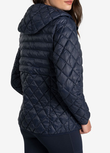 Indemand Veste matelassée matelassée légère en diamant pour hommes Veste d'hiver déperlante à la mode avec logo personnalisé - Product Image 2