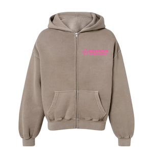 Sweat-shirts à capuche zippés en molleton 100 % coton de qualité supérieure, coupe unisexe régulière, respirants, séchage rapide, effet délavé, pour l'hiver - Product Image 2