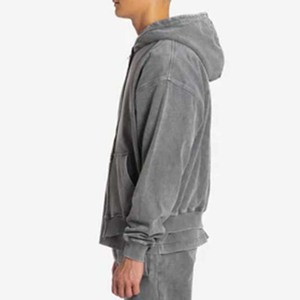 Conjunto de Chándal de Algodón 100% de Alta Calidad al por Mayor con Cordón, Lavado Ácido, Estilo Urbano, Transpirable, de Peso Pesado, para Invierno, Personalizado, Ecológico - Product Image 6