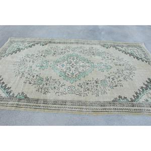 5.7x9.7 ft <b>Rug</b>, Large Turkish <b>Rug</b>, Gray <b>Abstract</b> <b>Rug</b> - Product Image 1