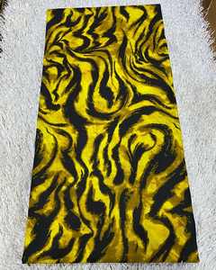 Premium 6 yardas Golden Grand Wax tela de algodón estampados africanos con oro Real holandés Ankara Pagne nueva llegada Kinshasa - Product Image 6