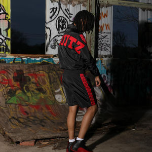 OEM Two Piece Custom Print <b>Zip</b> up Nylon <b>Short</b> Sets Custom Made Windbreaker <b>Shorts</b> and Jacket Tracksuits - Product Image 3