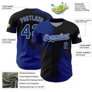 Premium Baseball Uniform Custom Printed Breathable Summer <b>Plus</b> <b>Size</b> Jersey Team Sportswear OEM ODM 100% Polyester - Product Image 3