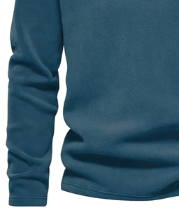 Sweat-shirt d'hiver pour homme de haute qualité, imprimé personnalisé, uni, teint, à capuche, décontracté, respirant, en polaire écologique - Product Image 2