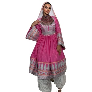 Vestidos Afganos Kuchi con Bordado Personalizado para Mujer, Precios al por Mayor, Tallas Grandes, Mangas Largas, Ropa Formal para Fiestas, Ropa Afgana para Damas - Product Image 1