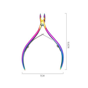 Pinza de cutícula de acero inoxidable personalizada, doble resorte, calidad de lujo, 3-5mm - Product Image 4