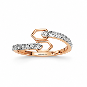 Anillo de Compromiso de Diamantes Cultivados en Laboratorio con Diseño Geométrico de Lujo para Mujer, Oro de 10K, 14K, 18K, Plata 925, 935 - Product Image 3