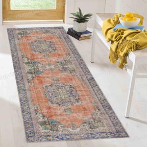 Tapis imprimé floral : design turc, motif médaillon, personnalisé, cadeau pour elle, avec tapis à poils doux - Product Image 5