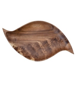 ถาดเสิร์ฟไม้ธรรมชาติทรงสี่เหลี่ยมผืนผ้าทำด้วยมือของตกแต่งจานไม้สีธรรมชาติขนาดสั่งทำได้ตามต้องการ - Product Image 1