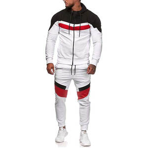 Conjunto Deportivo de Algodón Estampado con Capucha para Hombre - Ropa Deportiva Ligera con Pantalones Jogger y Sudadera con Cierre - Product Image 4