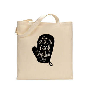 Bolsas de Lona para Panadería con Diseño 'Cocinemos Juntos' para Mujer - Product Image 1