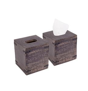 Wood <b>Tissue</b> Box Cover to Hide <b>Tissue</b> <b>Boxes</b> with SlideOut Bottom Cover (Set <b>of</b> 2) Rustic Mango <b>Tissue</b> car <b>tissue</b> box - Product Image 3