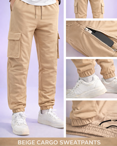 Pantalones Jogger Cargo para Hombre con Logotipo del Equipo Bordado, Tela de Algodón Resistente, Corte Holgado para Deportes y Recreación - Product Image 5