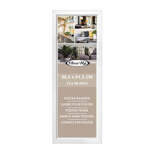กรอบโปสเตอร์สีขาวสไตล์โมเดิร์น ขนาด 30.5 x 91.5 ซม. สำหรับติดผนัง - Product Image 1