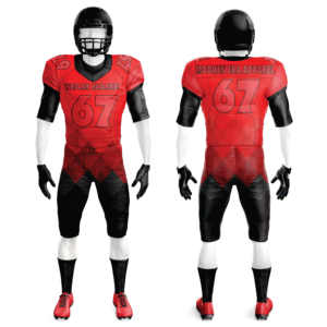 Uniformes de fútbol americano de manga corta personalizados de la mejor calidad, ropa deportiva de sarga para jóvenes, uniformes transpirables de talla grande - Product Image 6