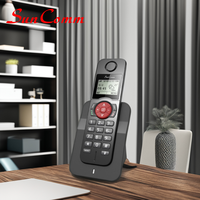 Téléphone sans fil numérique DECT 6.0 SC-1803-DP à 5 combinés, affichage 3 lignes, transfert d'appel, batterie haute capacité, recomposition, mode double