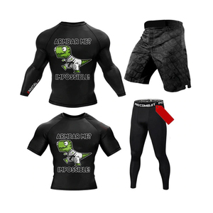Hommes Nouveau Style MMA Rash Guard Nogi Ensembles Respirant Léger Sports Training Wear pour Karaté Judo Boxe Jiujitsu - Product Image 1