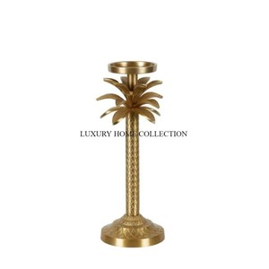Gold Plated Metal Candle Holders Attractive Designer Wholesale Modern <b>Candlestick</b> Holders Exclusive Quality Party Decor Candles - Product Image 4