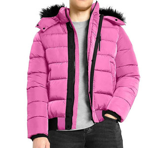 Venta al por mayor de alta calidad de encargo de la burbuja chaqueta para los hombres precio barato tela de lona con cuello alto de moda de invierno - Product Image 1