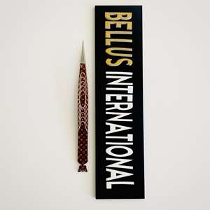 Pinzas de extensión de pestañas de acero japonés con logotipo personalizado, punta recta y fina con agarre impreso marrón, herramienta de pestañas sostenible - Product Image 6