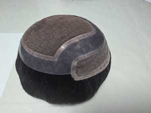 Peluca de pelo indio de encaje completo HD transparente Remy de alta calidad, pelo Taz, gorra de encaje sin pegamento de Bangladesh, talla grande - Product Image 4