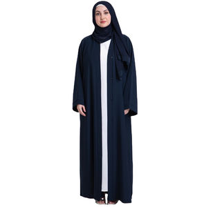 Elegante y Transpirable Abaya Islámica de Lino, Vestido Tradicional Musulmán Vintage hasta el Tobillo, Estilo Árabe, Qatarí, Turco, Casual, Primavera - Product Image 3