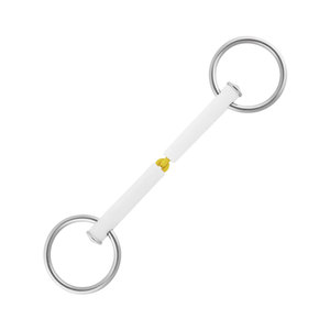 Nathe Bradoon 15mm Single Jointed (55mm Ring) Acier inoxydable Bradoon Bit Loose Ring Horse Riding Training Snaffle - Product Image 6