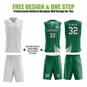 Maillots de basket-ball réversibles personnalisés pour hommes adultes ensembles de shorts technique imprimée respirante à séchage rapide de haute qualité utilisation estivale 100% - Product Image 2