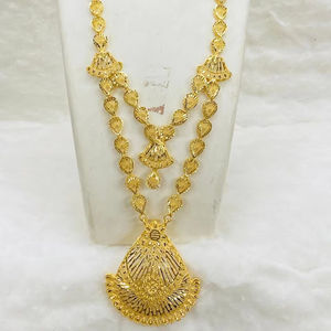 ชุดต่างหูสร้อยคอทองแดงชุบทอง24K แฟชั่นสไตล์วินเทจได้รับแรงบันดาลใจจากอิตาลีจัดส่งโดยตรงจาก USA France spain turkey comoros - Product Image 1