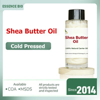 Huile de Beurre de Karité Pressée à Froid avec une Texture Soyeuse pour des Soins de la Peau et des Cheveux, Idéale pour les Massages et les Mélanges Cosmétiques
