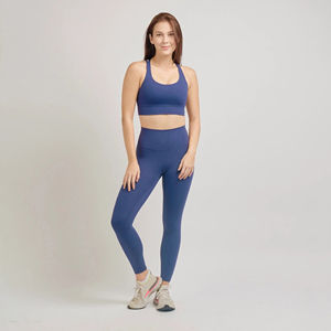 Color sólido para las mujeres de entrenamiento de las mujeres conjuntos de yoga con logotipo personalizado 2025 Ventas calientes Conjuntos de yoga Fitness para mujeres Gimnasio Fitness OEM - Product Image 3