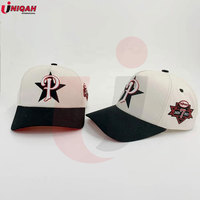 Topi bisbol buatan kustom kualitas tinggi, topi bisbol multiwarna bahan katun nyaman dapat disesuaikan