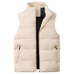 Gilet coupe-vent léger d'extérieur de haute qualité Veste en duvet sans manches à fermeture éclair Col montant - Product Image 2
