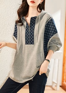 Ever Glow Unique Design Eco-Friendly Windproof Waterproof Breathable <b>Plus</b> <b>Size</b> Hooded Woolen Casual Pullover Oversize Plain Dyed - Product Image 5
