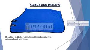 แผ่นรองอานม้าแบบคลาสสิกสีน้ำเงิน ยี่ห้ออิมพีเรียล อินเตอร์เนชั่นแนล คุณภาพสูง 100% ระบายอากาศได้ดี สวมใส่สบาย ไม่ลื่น สำหรับขี่ม้าแบบ Bareback - Product Image 2