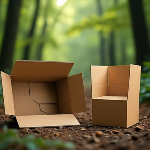 Fefco 0711 Quality 1.3B Brown Single-Wall Corrugated <b>Cardboard</b> 350x300x90mm Dimensions 20 Pack Size for Paper Media <b>Boxes</b> - Product Image 3