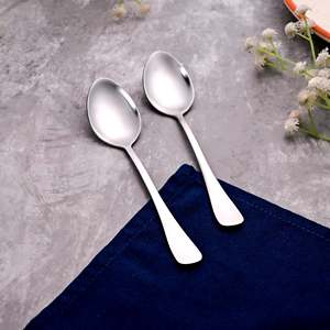 <b>Set</b> of 2 Velvet Shine <b>Silver</b> Measuring <b>Tea</b> Spoons - Product Image 2