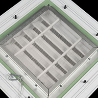 Évent de pignon en aluminium 300X300MM avec conception d'écran