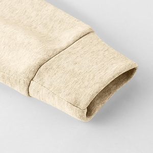 Sweat-shirts pour hommes en tissu polaire de coton pour l'hiver, épaules tombantes, haute qualité, imperméable, couleur unie, broderie personnalisée - Product Image 5