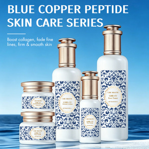 Suero Facial Coreano OEM ODM para Reafirmar y Reparar la Piel, Serie <span class=keywords><strong>de</strong></span> Péptidos <span class=keywords><strong>de</strong></span> Cobre Azul GHK-Cu con Ácido Hialurónico, Estimula el Colágeno - Product Image 3