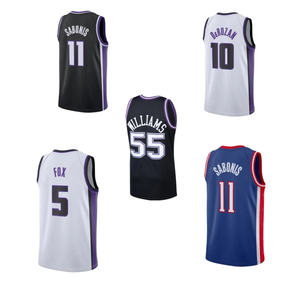 เสื้อบาสเก็ตบอลคุณภาพสูง Sacramento รุ่นใหม่ ปี 2024-25 ปักโลโก้ เสื้อเจอร์ซีย์ปักลายแบบกำหนดเองพร้อมโลโก้ - Product Image 1