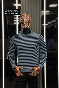 เสื้อสเวตเตอร์ลำลองสำหรับผู้ชายฤดูใบไม้ร่วงคอโปโลแขนยาวมีซิปผ้าขนแกะแคชเมียร์กันความร้อนไม่ยับพิมพ์ลายด้านหน้าผ้าแจ็คการ์ด - Product Image 5